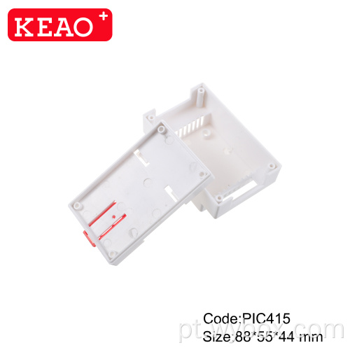 Bloco de terminais de trilho Din PIC415 caixa de controle industrial Din Rail caixa de invólucro eletrônico plástico com tamanho 88 * 55 * 44 mm